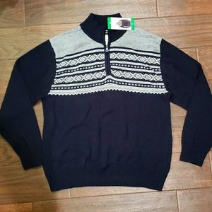 Mens Dark Navy Blue Pullover